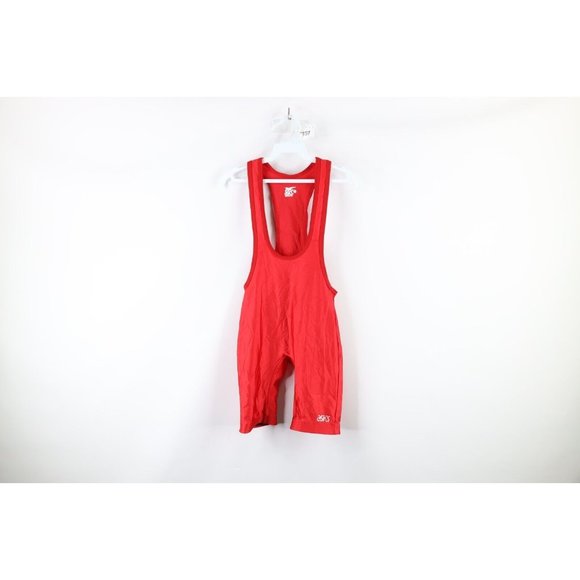 Asics Other Vintage 9s Asics Mens Xs Distressed Spell Out Wrestling Singlet Uniform Red Usa